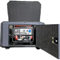 Генератор A-iPower A7000EAX в супертихом зимнем кожухе 1400SS RAL 7024